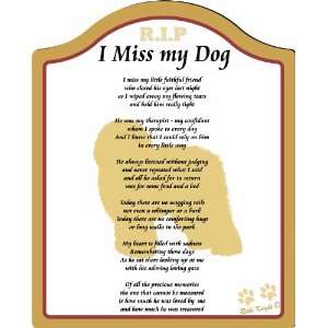   Back (poem for bereavement, missing my dog, memorial for dog, Plaque