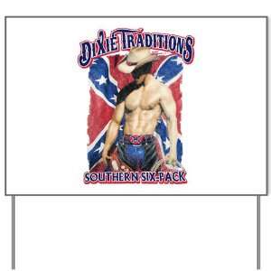  Yard Sign Dixie Traditions Southern Six Pack On Rebel Flag 