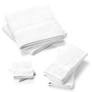   Hand Towels California Cotton Rib WHITE VERY CHEAP