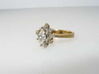 2800 Natural .53ctw SI HI Marquise Cut Diamond 14k Y Gold Engagement 