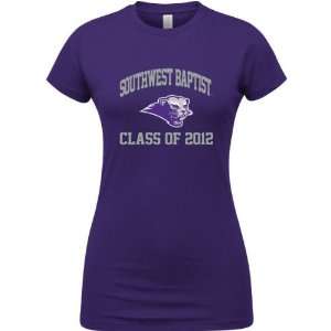 Southwest Baptist Bearcats Purple Womens Class of 2012 Arch T Shirt 