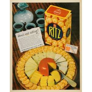  1946 Ad Ritz Crackers Cheese National Biscuit Coffee 