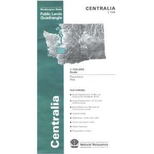 Map Centralia   Surface Management WA Department of Printing  
