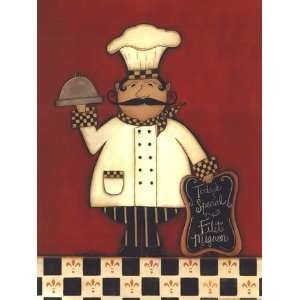  Soup of the Day Chef   Poster by Scherry Talbott (12x16 