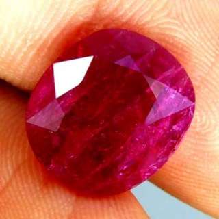Certify 4.39Ct Natural Unheat Top Red Mozambique Ruby  