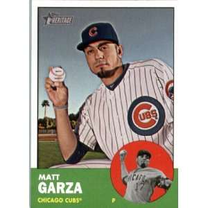  2012 Topps Heritage 175 Matt Garza   Chicago Cubs (ENCASED 
