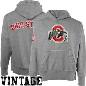  Ohio State Buckeyes Youth Ash Bolt Vintage Pullover Hoody 