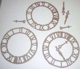 Tim Holtz Weathered Clock Chipboard Die Cuts  