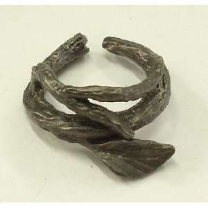    Nature Branch & Leaf Metal Ring (size 7.5) 