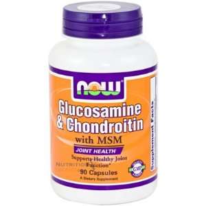  Now Glucosamine & Chondroitin plus MSM, 90 Capsule Health 