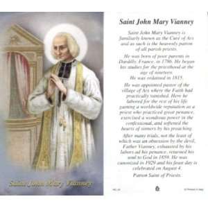  Saint John Mary Vianney   100 pack Paper Holy Cards 