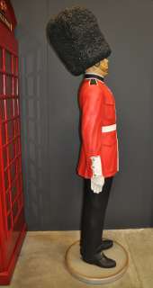 ENGLISH BRITISH QUEENS GUARD LIFE SIZE 7FT  