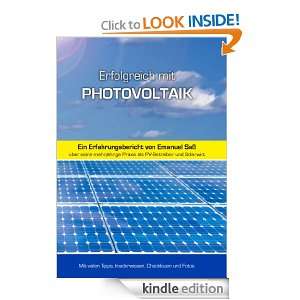 Erfolgreich mit Photovoltaik Ein Erfahrungsbericht von Emanuel Saß 