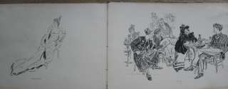 Drawings Charles Dana Gibson 1894 Album Book of Prints  