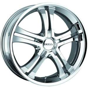 Boss 327 20x8.5 Chrome Wheel / Rim 5x120 with a 14mm Offset and a 82 