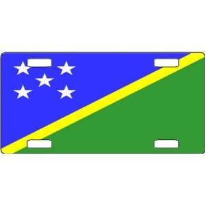 Solomon Islands Flag Vanity License Plate