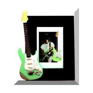 JEFF BECK Miniature Guitar Photo Frame Fender Green 