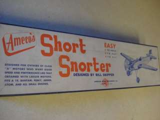 1940S ** AMECO *SHORT SNORTER* CONTROL LINE MODEL AIRPLANE KIT 