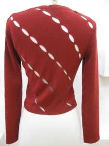 AUTH CHEAP AND CHIC MOSCHINO RED SWEATER. RED COLOR. SIZE 4. #19 15