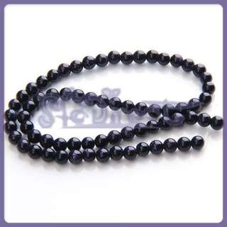 130 PC JEWELRY NECKLACE MAKE Blue Goldstone Loose Beads  