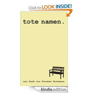 Tote Namen (German Edition) Torsten Hartmann  Kindle 