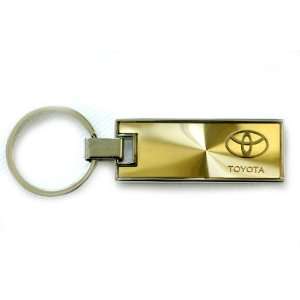  Toyota Rectangle Key Chain Gold
