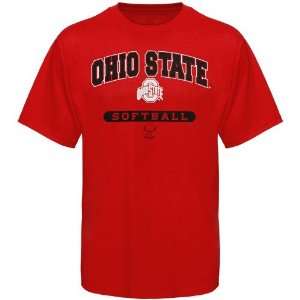    Russell Ohio State Buckeyes Red Softball T shirt