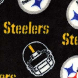   Pittsburgh Steelers Polar Fleece Fabric  Per Yard
