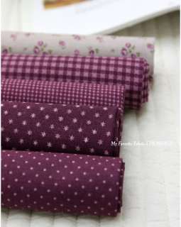 Smoothie Blue 5 Different Kinds Quilt Fabric Bundle Cotton100%  