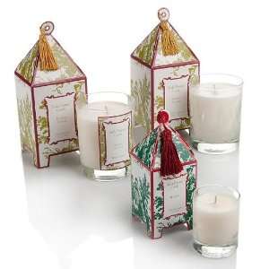  Seda France Set of 2 Nutmeg Vanille Pagoda Candles with 