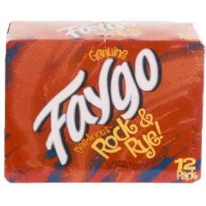 Faygo   Rock & Rye Soda   12 Pack of 12 oz. Cans  Grocery 