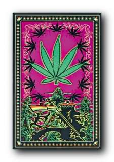 Marijuana Weed Pot Leaf Rasta T Blacklight Poster 1865 066610018651 