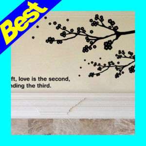 Cherry Blossom Wall Decals Vinyl Home Decor Stickers  