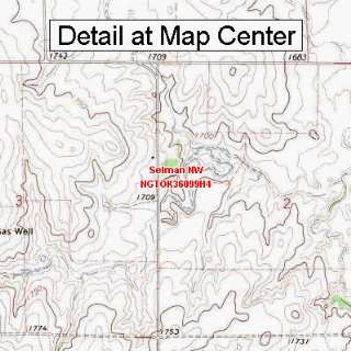  USGS Topographic Quadrangle Map   Selman NW, Oklahoma 