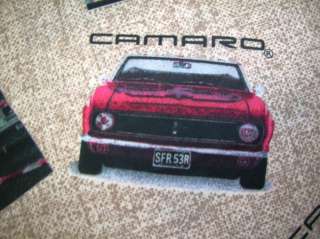 New Camaro Flannel BTY Chevy Car Auto Vehicle Muscle  