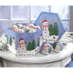 Snowman Ornament Box Set