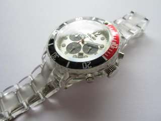 Smash Holland chronograph gents watch N.O.S. including red/black bezel 