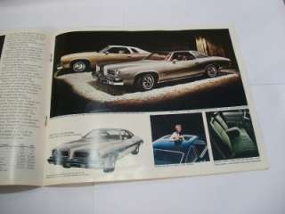 1974 Pontiac Brochure Grand Prix, LeMans, GTO, Etc  