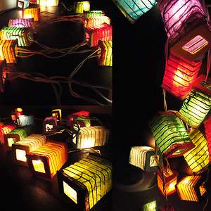 20 New Multi Design Color Chinese Paper Lantern Fairy String Lights 