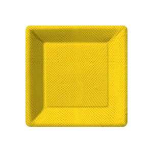  Snakeskin Yellow 10 inch Square Plates 