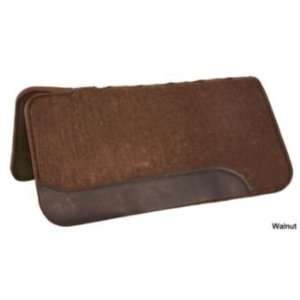  Circle Y Vented Brown Wool Pad 34x30 Blk Leath Pet 
