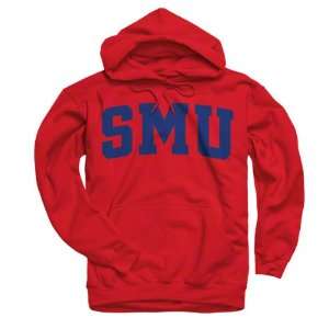 SMU Mustangs Red Arch Hooded Sweatshirt