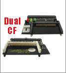 Dual Compact Flash CF I/II to 3.5 IDE Adapter Converter  