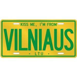   AM FROM VILNIAUS  LITHUANIA LICENSE PLATE SIGN CITY