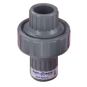 Plast O Matic CKM Series PVC Check Valve, Diaphragm Operated, For 