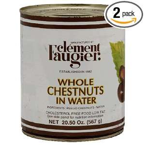 Clement Faugier Whole Chestnuts, 20 Ounce Tins (Pack of 2)