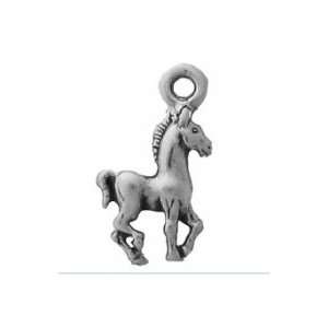   Silver Charm Pendant Tiny Horse Colt Pony Mini Charm Small Jewelry