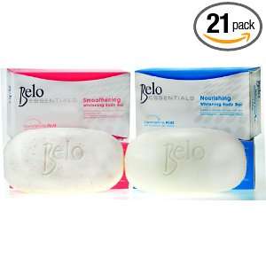 21 bars COMBO Belo Nourishing & Smoothering Whitening Bar Soap $3.25ea 