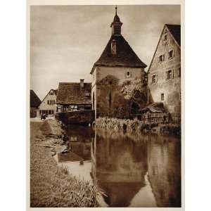   Bavarian Architecture Germany   Original Photogravure