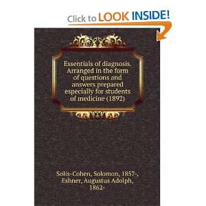   ) Solomon, 1857 , Eshner, Augustus Adolph, 1862  Solis Cohen Books